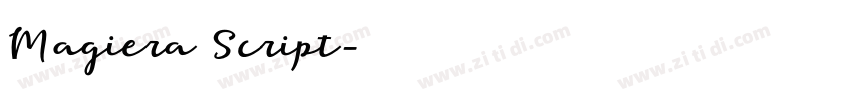 Magiera Script字体转换